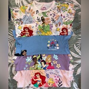 4ct Disney Princess Graphic T-Shirts